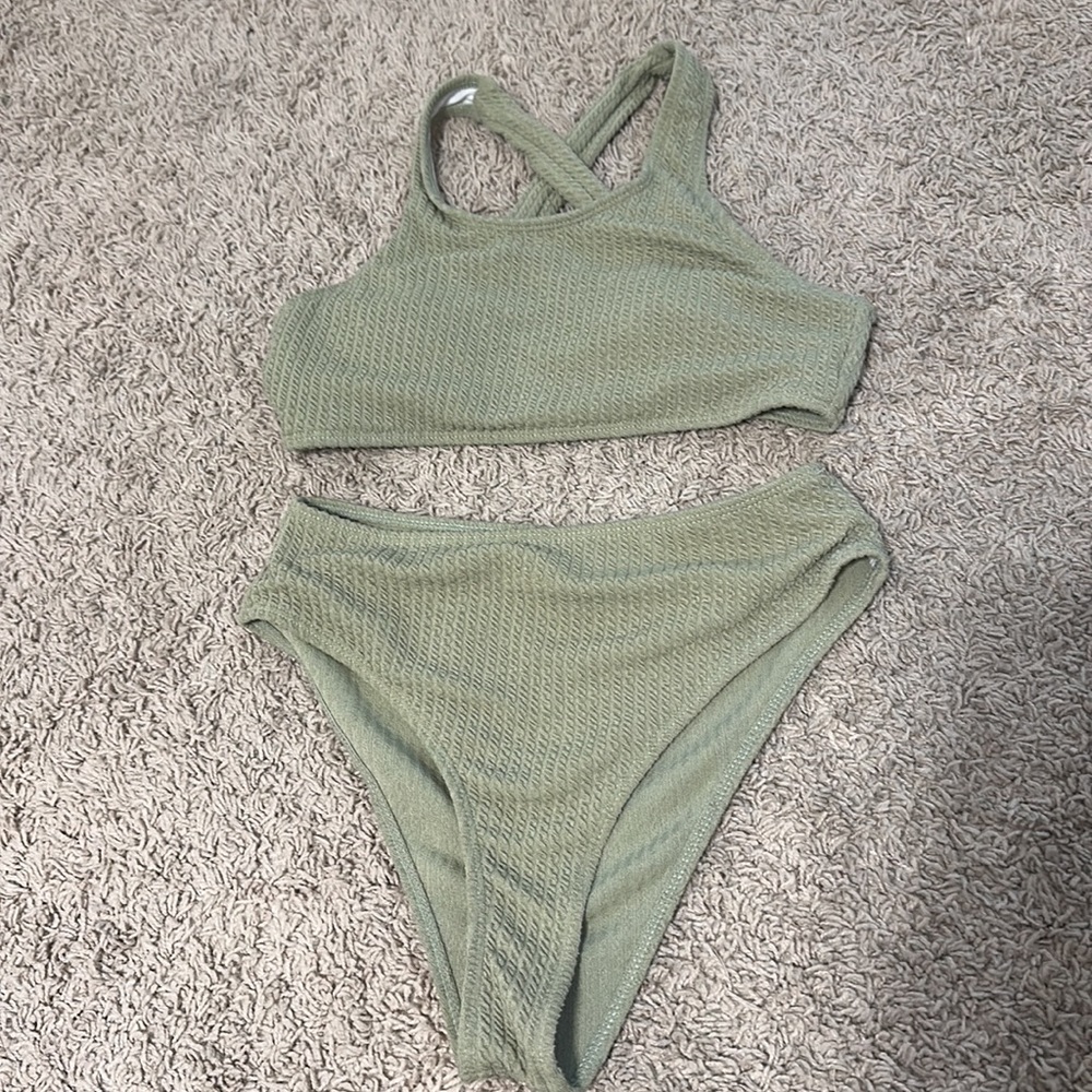 Sage green bikini size small